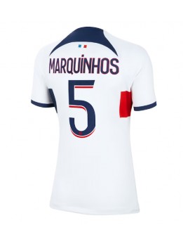 Ženski Nogometna dresi replika Paris Saint-Germain Marquinhos #5 Gostujoči 2023-24 Kratek rokav